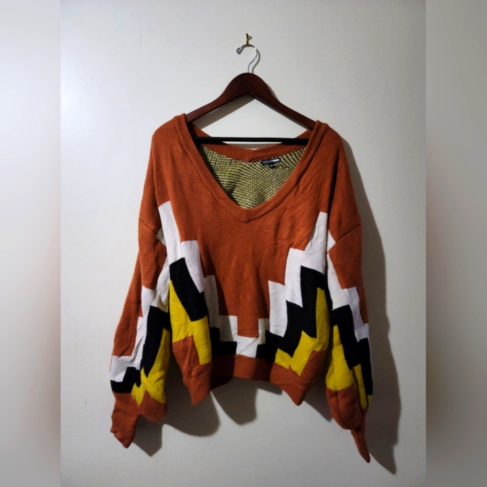 Womens Colorblock Sweater